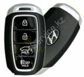 Изготовление, программирование Смарт ключа на Hyundai (Хендай) цена от 40000 тг. и выше Такого типа смарт ключей бывают на следующие модели: Azera, Elantra, Santa FE, Kona, Sonata, Veloster Восстановление ключа при полной утере цена от