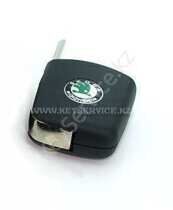 Передняя часть пульта Skoda (квадр крепеж) + HU66T, без чипа