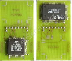 Адаптер ST62xx PQFP52 PQFP80